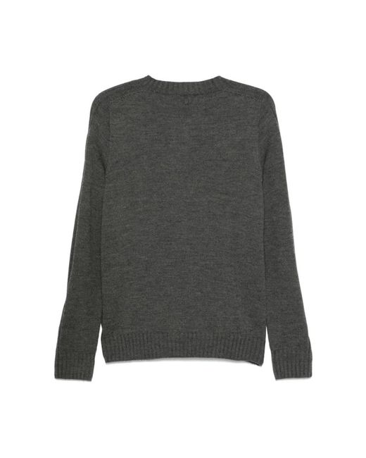 Dondup Gray Round-Neck Knitwear for men