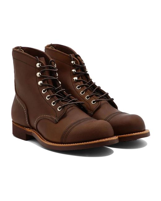 Red Wing Brown Lace-Up Boots for men