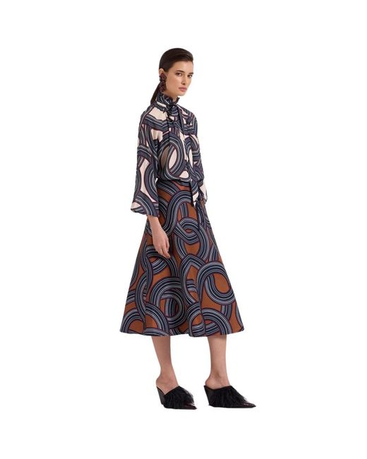 LaDoubleJ Drawstring Skirt in het Blue