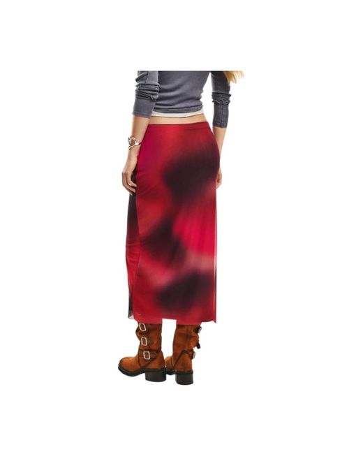 Desigual Red Maxi Skirts