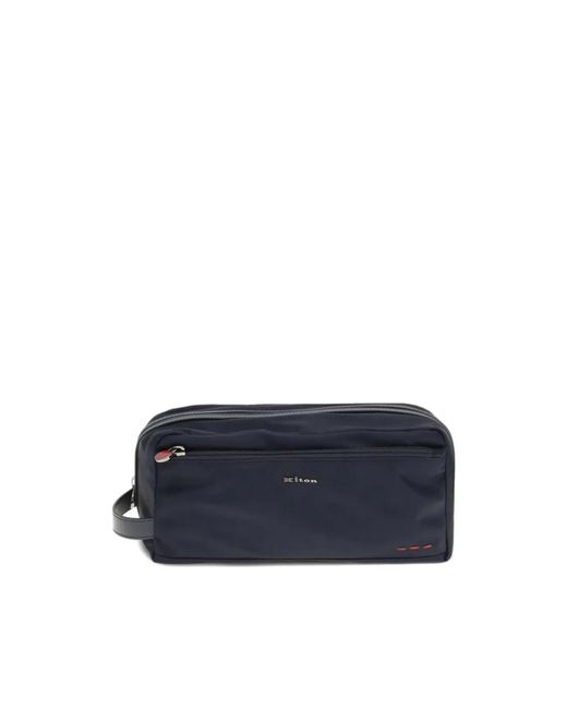 Kiton Blue Toilet Bags for men