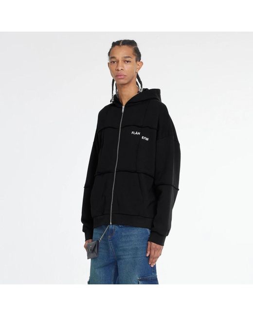 flâneur Zip-Throughs in het Black voor heren