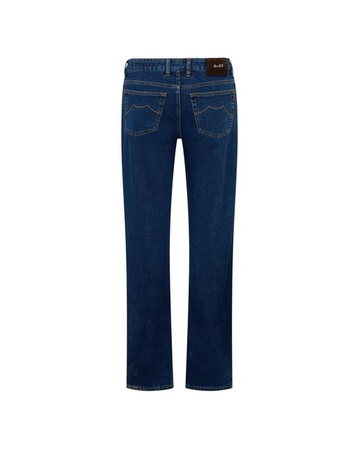 Moorer Blue Straight Jeans for men