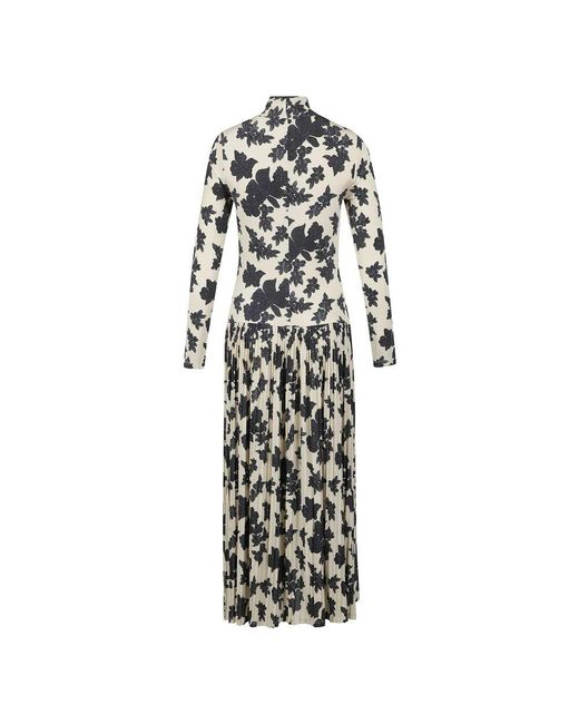 Ulla Johnson Black Monarch Print Midi Kleid