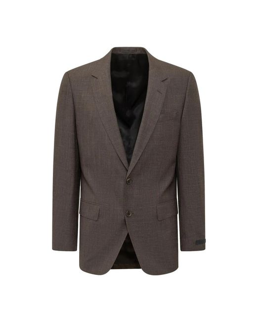 Boss Single-Breasted Blazer in het Brown voor heren