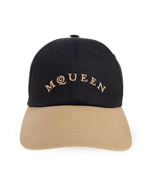 McQueen Accessoires ,Zwart ,Katoen Baseball Cap in het Blue voor heren