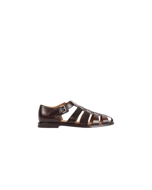 Church's Brown Flat Sandals for men