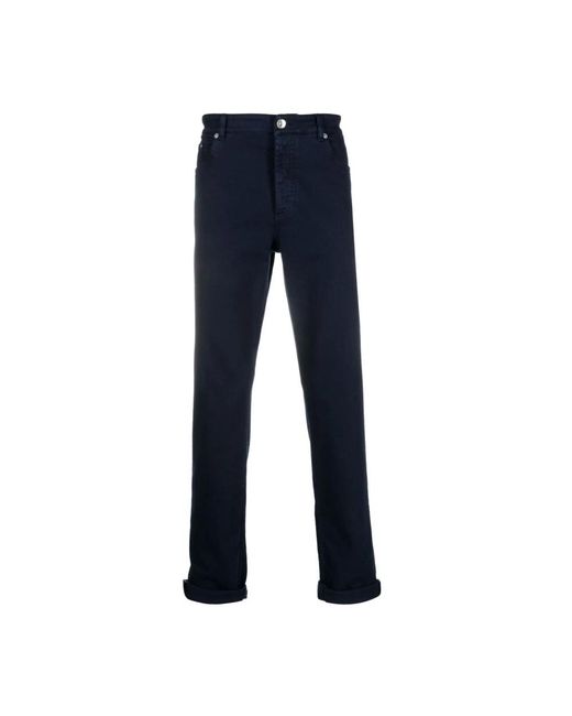Brunello Cucinelli Blue Slim Fit Jeans for men