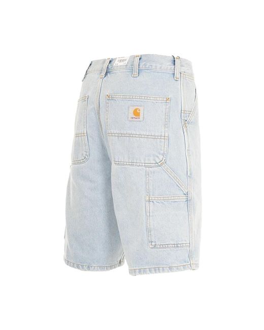 Carhartt Blue Denim Shorts for men