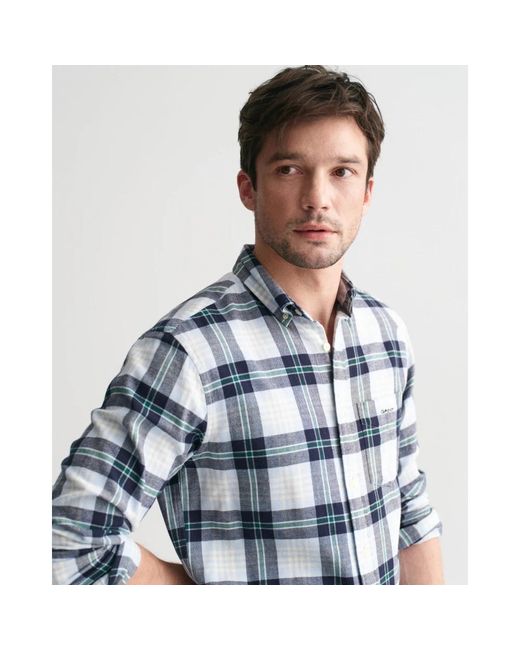 Gant Blue Casual Shirts for men