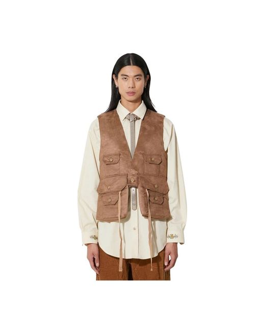 Engineered Garments Vests in het Brown voor heren