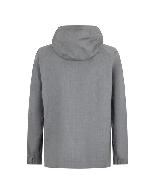 Herno Jassen ,Grijs ,Front Zip Jacket in het Gray voor heren