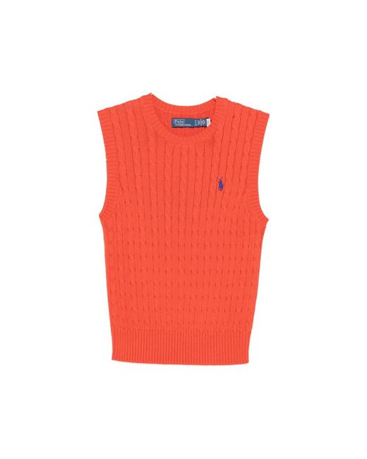 Ralph Lauren Red Knit Sweater