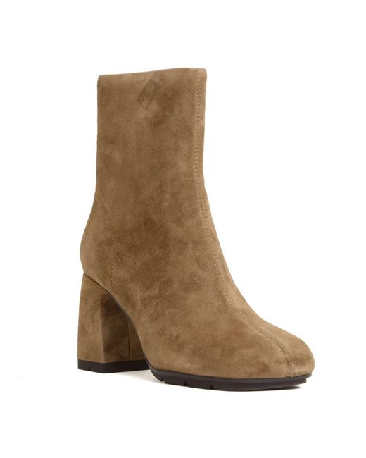 Ash Brown Suede Ankle Boot