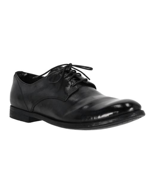 Officine Creative Black Dress Shoes for men