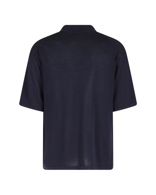 Roberto Collina Blue Polo Shirts for men