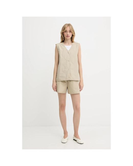 Samsøe & Samsøe Sayuna Shorts in het Natural