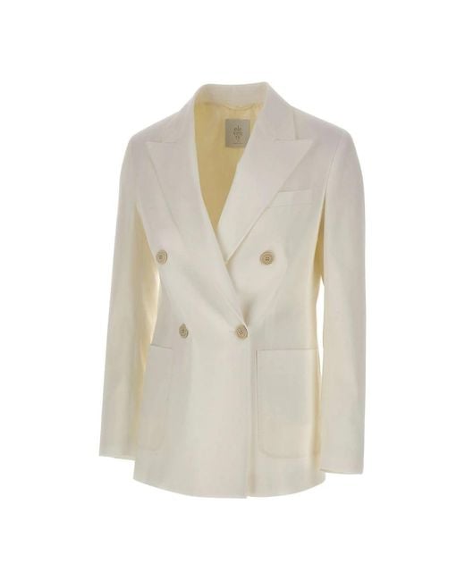 Eleventy White Blazers