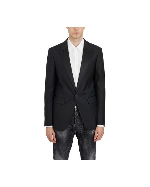 DSquared² Lana und seide berlin blazer in Black für Herren