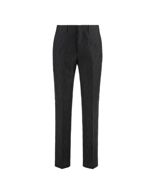 Fendi Black Slim-Fit Trousers for men