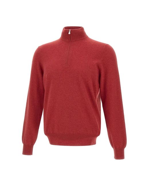 Gran Sasso Red Cashmere Knitwear for men