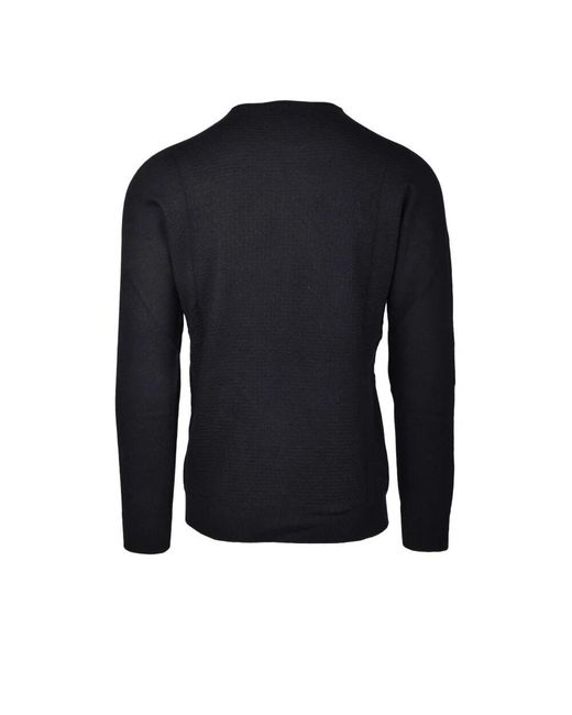 Alpha Studio Weicher Strickpullover Mix in Blue für Herren