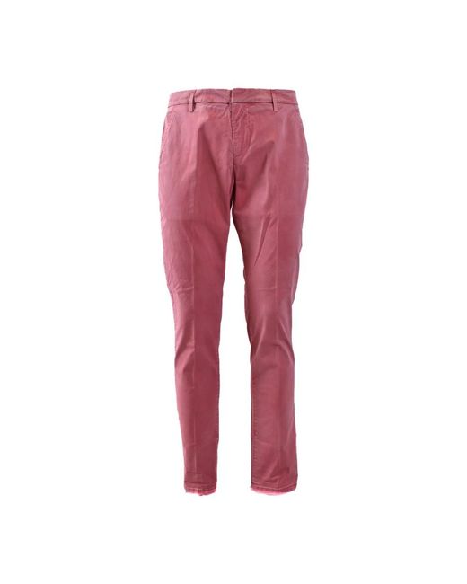 Dondup Red Chinos for men