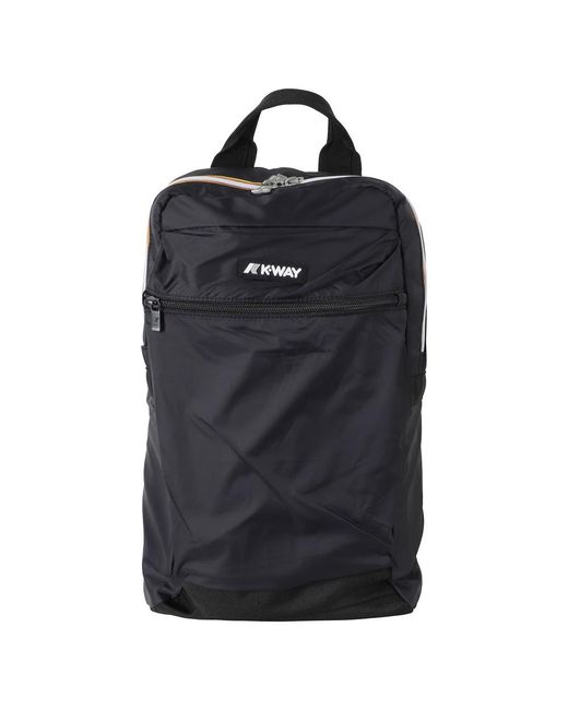 K-Way Black Backpacks for men