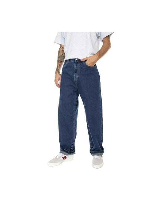 Carhartt Blue Loose Fit Jeans for men