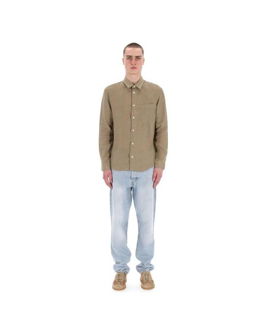 A.P.C. Natural Casual Shirts for men