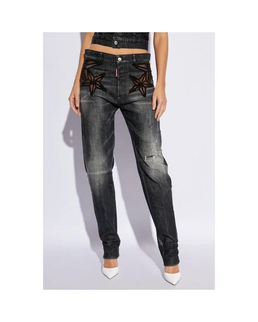 Jeans > slim-fit jeans DSquared² en coloris Gray