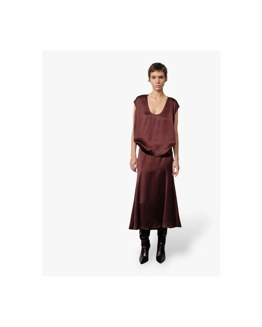 Birgitte Herskind Rokken ,Bruin ,Vamp Skirt in het Brown