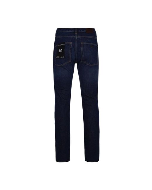 Emporio Armani Slim-Fit Jeans in het Blue voor heren
