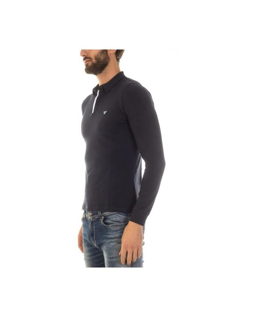 Armani Jeans Black Polo Shirts for men