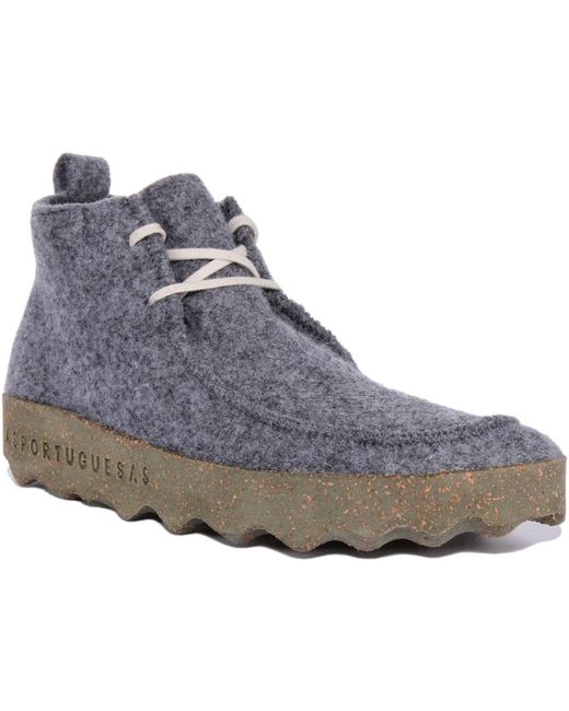 ASPORTUGUESAS Gray Lace-Up Boots