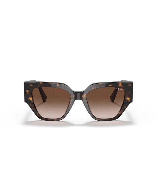 Vogue Brown Sonnenbrille mit unregelmäßiger form und mutigem und dynamischem stil,quadratische sonnenbrille - stilvoll und elegant