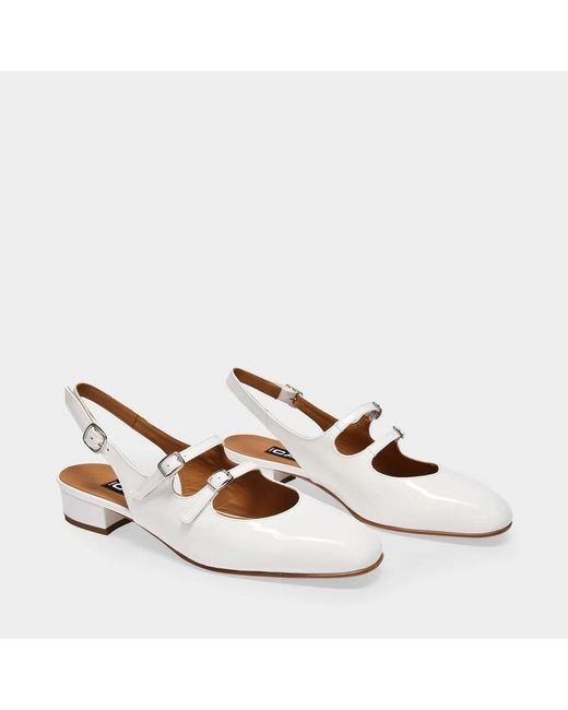 CAREL PARIS White Flat Sandals