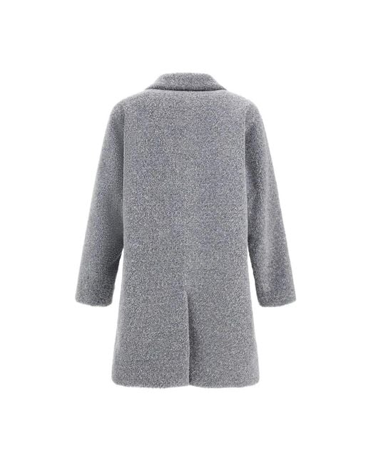 Single-Breasted Coats Herno de hombre de color Gray