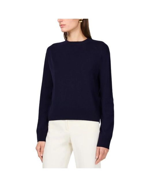 Max Mara Blue Round-Neck Knitwear