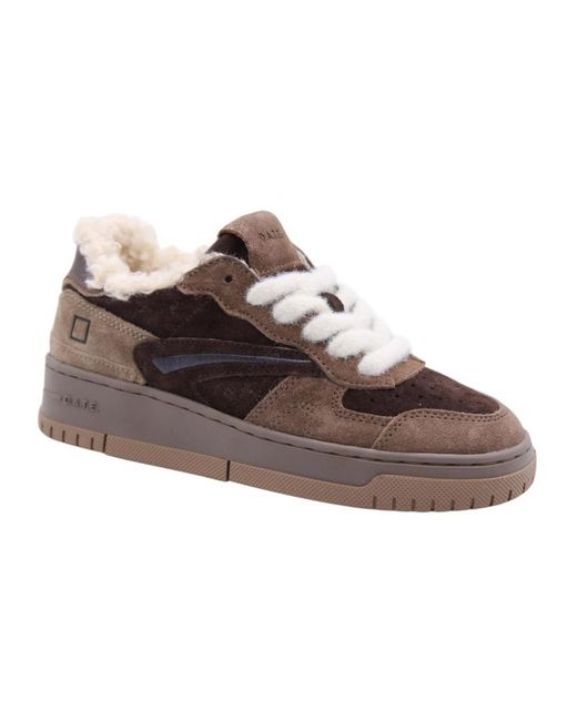 Sneakers Date en coloris Brown