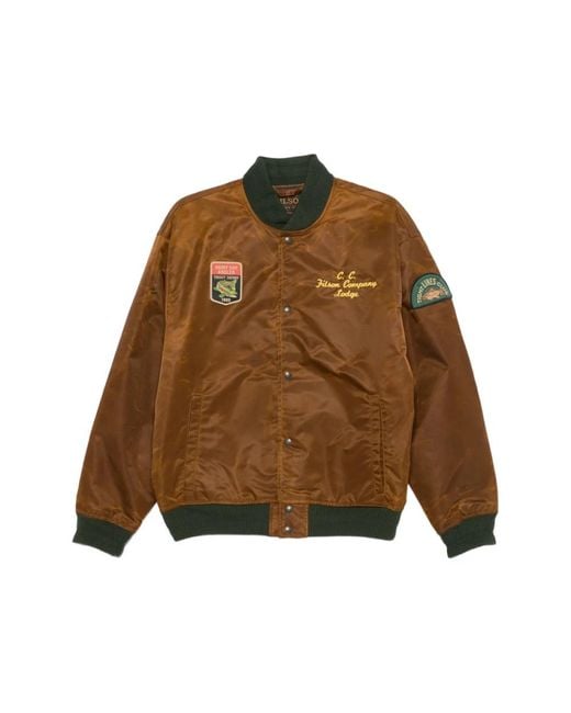 Filson Brown Bomber Jackets for men