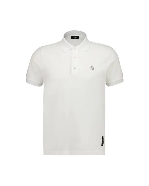 Fendi White Polo Shirts for men