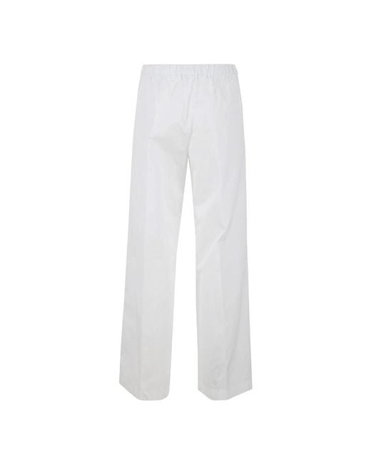 Trousers > wide trousers Aspesi en coloris White