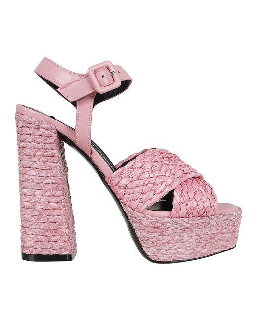 Sergio Rossi Pink High Heel Sandals