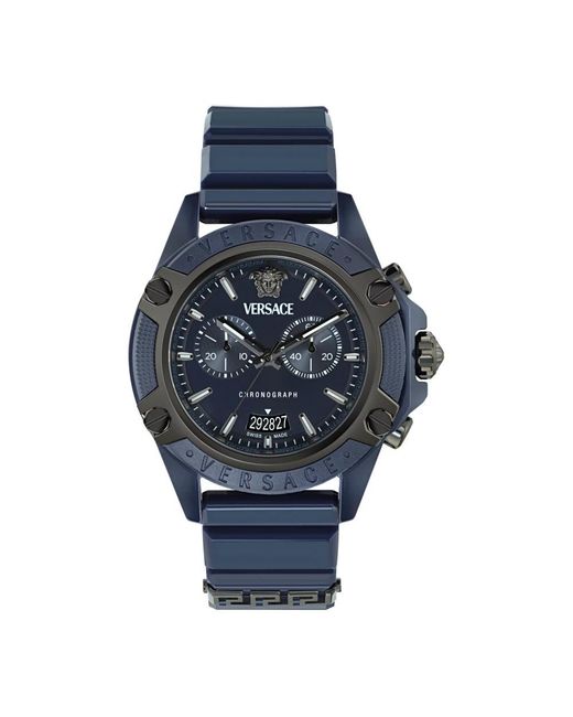 Versace Blue Chronograph Watch