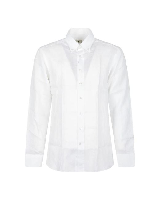 Etro White Formal Shirts for men