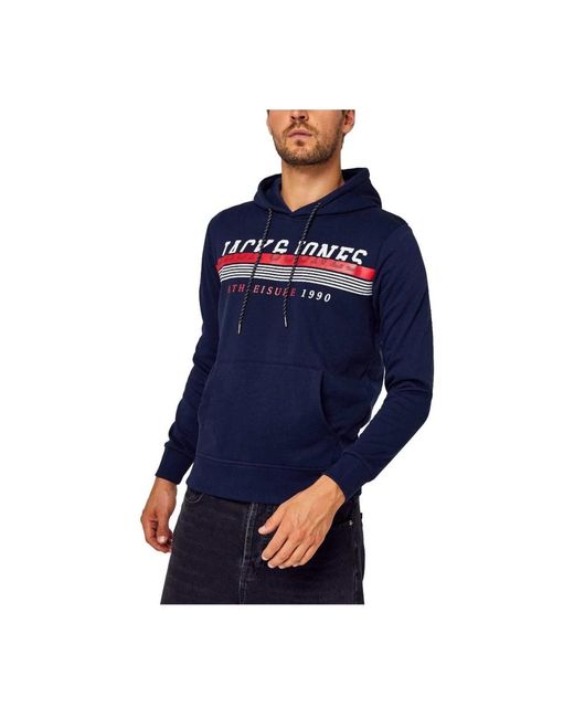 Jack & Jones Blue Hoodies for men