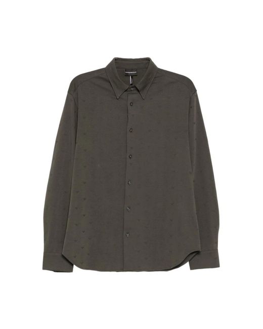Emporio Armani Gray Casual Shirts for men