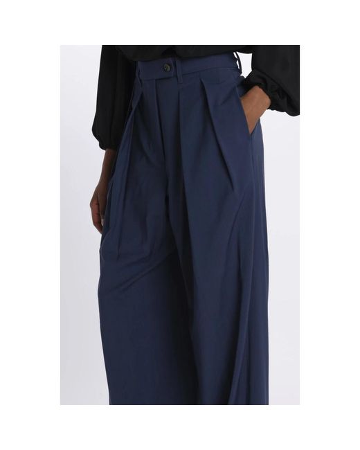 Trousers > wide trousers Nine:inthe:morning en coloris Blue