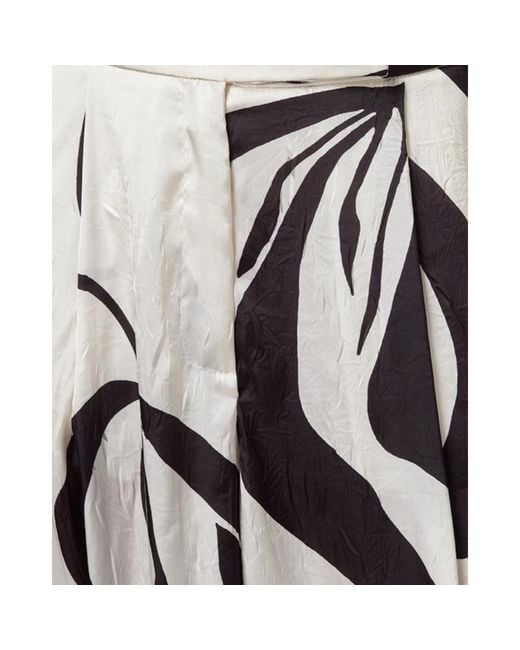 Alpha Studio Black Wide Trousers